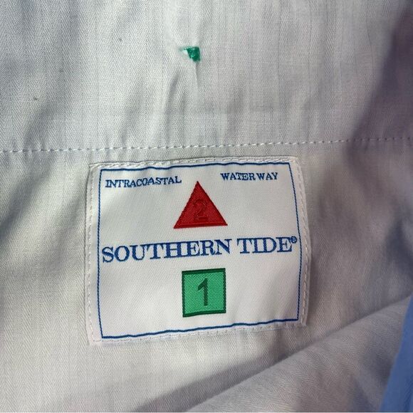 Southern Tide Shorts Men’s 42 Blue Chino Pockets Preppy Intercoastal Waterway - Picture 4 of 12
